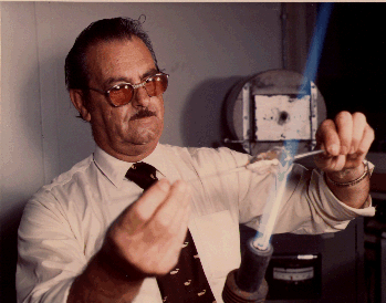 photo of Gus working