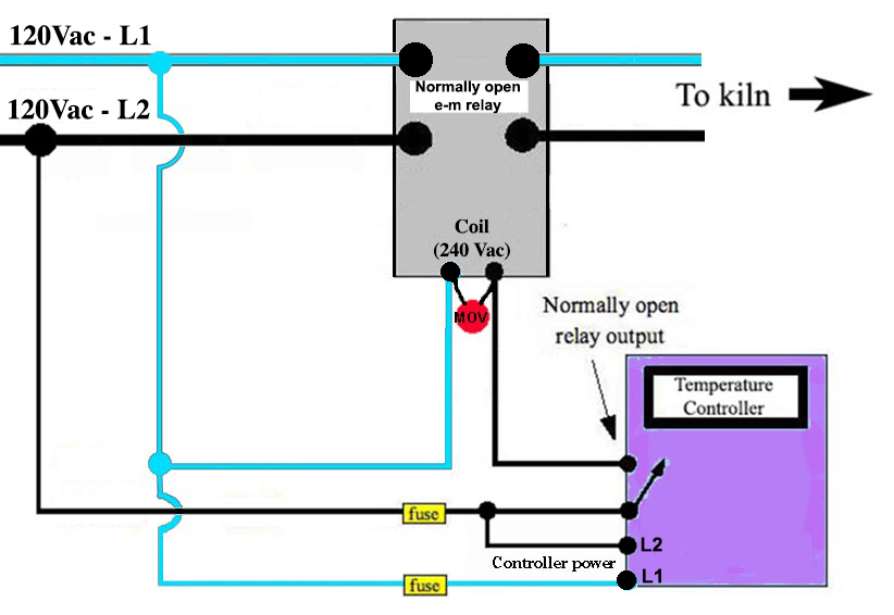 240Vac wiring diagram